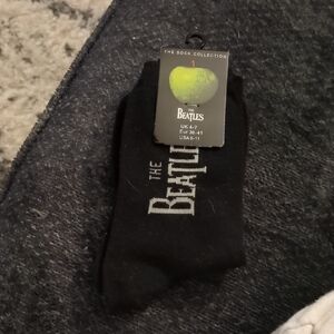 The Beatles Black and White Socks